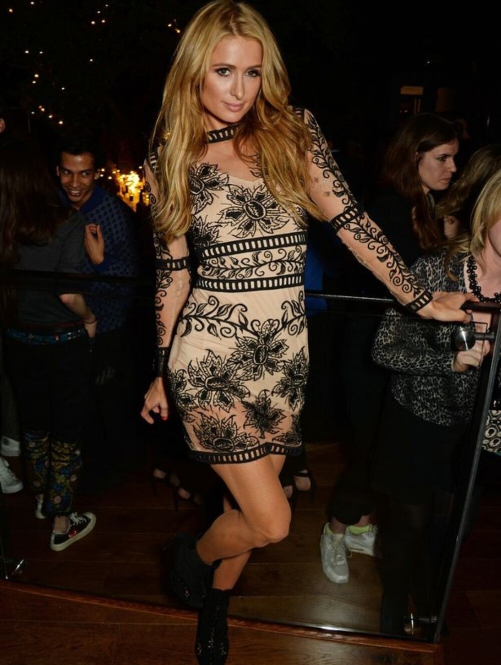 For Love & Lemons Desert Nights Embroidered Mesh Mini Dress NWT Size S